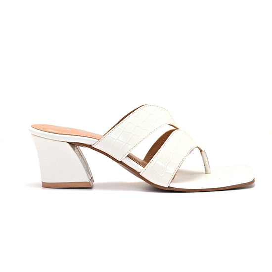 Load image into Gallery viewer, Ash Block Heels White
