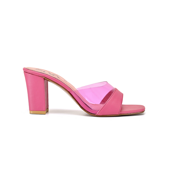 Load image into Gallery viewer, Barbie Pink Block Heels
