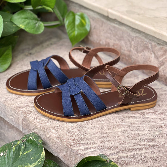 Amber Blue Denim Sandals
