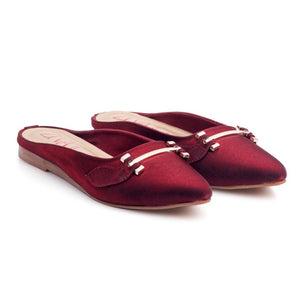 
            
                Load image into Gallery viewer, Bianca Red Mules
            
        